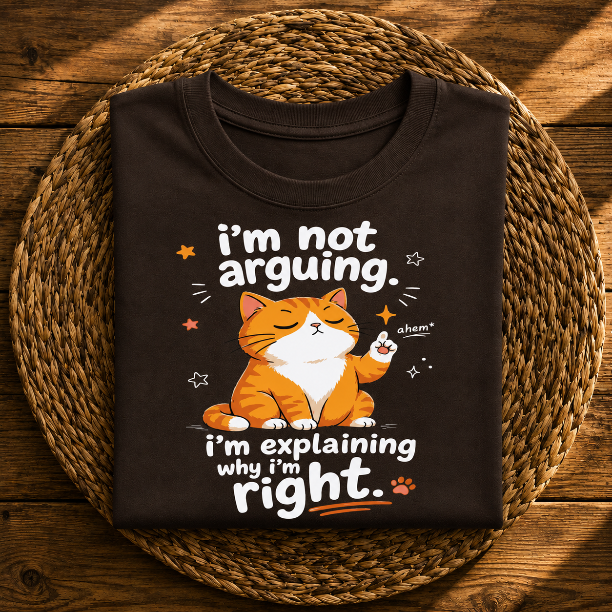 I’m Not Arguing, I’m Explaining Why I’m Right Cat