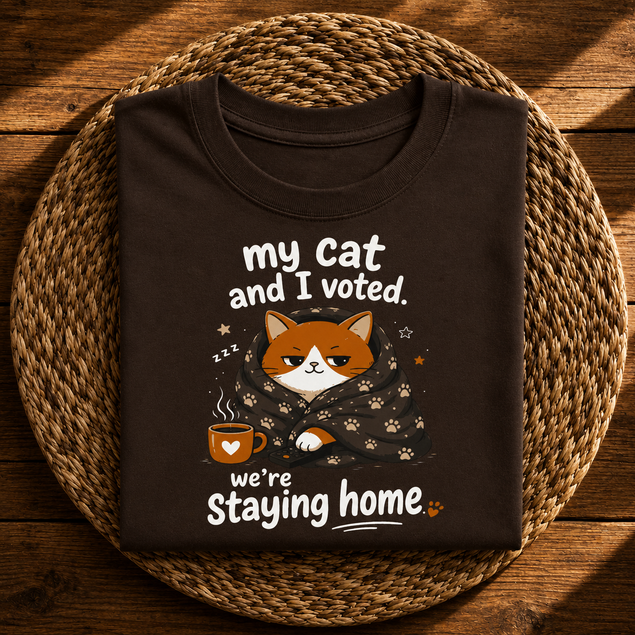 My Cat and I Voted, We’re Staying Home Funny