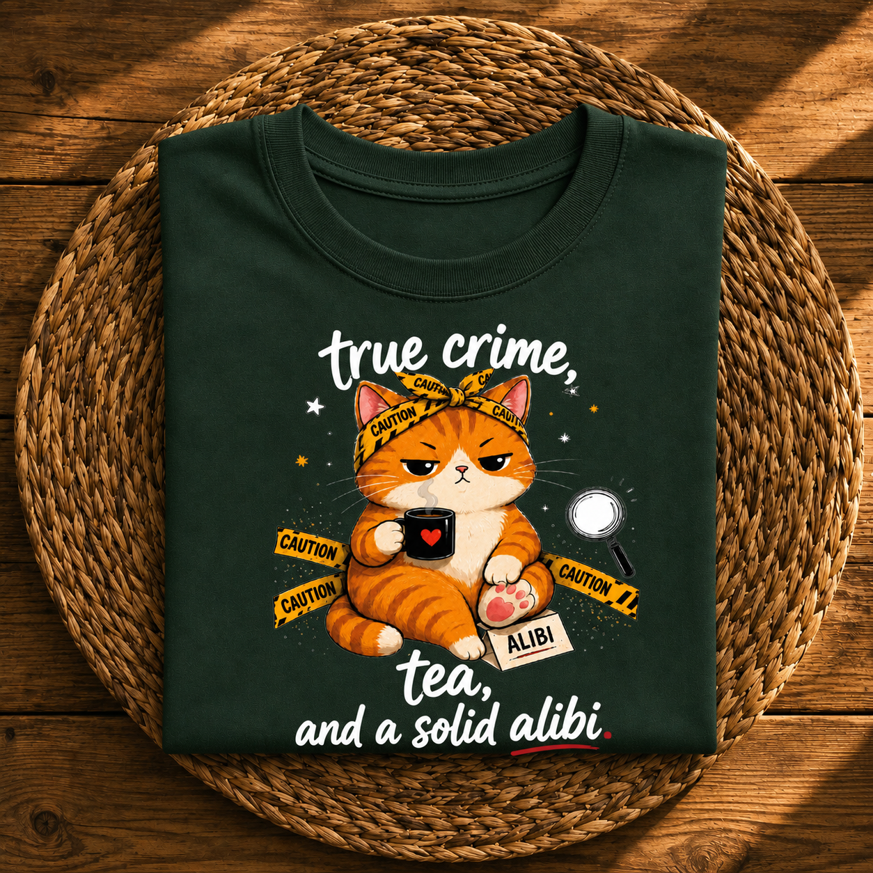 True Crime, Tea & a Solid Alibi Cat