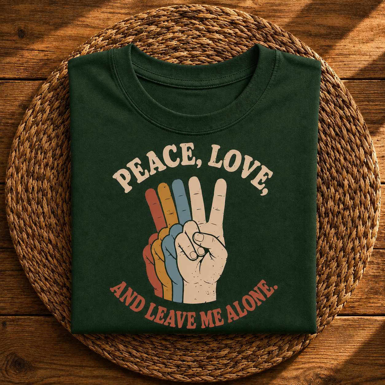 Peace, Love & Leave Me Alone Funny Retro