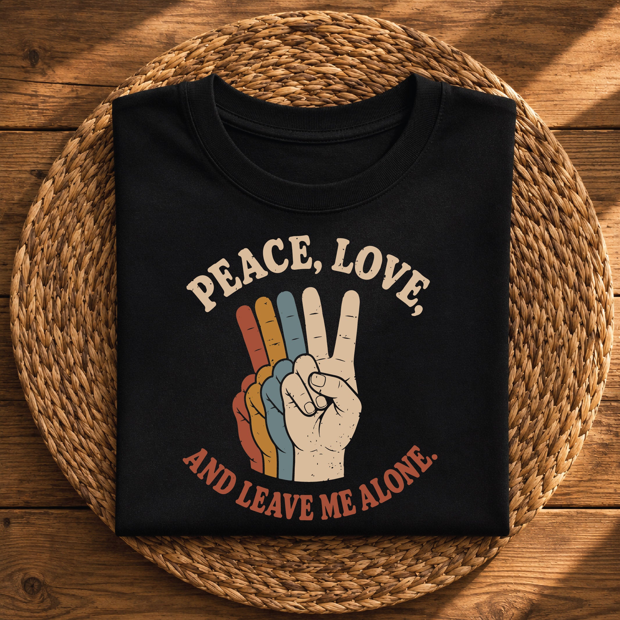 Peace, Love & Leave Me Alone Funny Retro