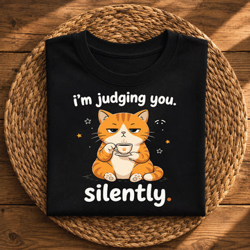 I’m Judging You Silently – Funny Cat