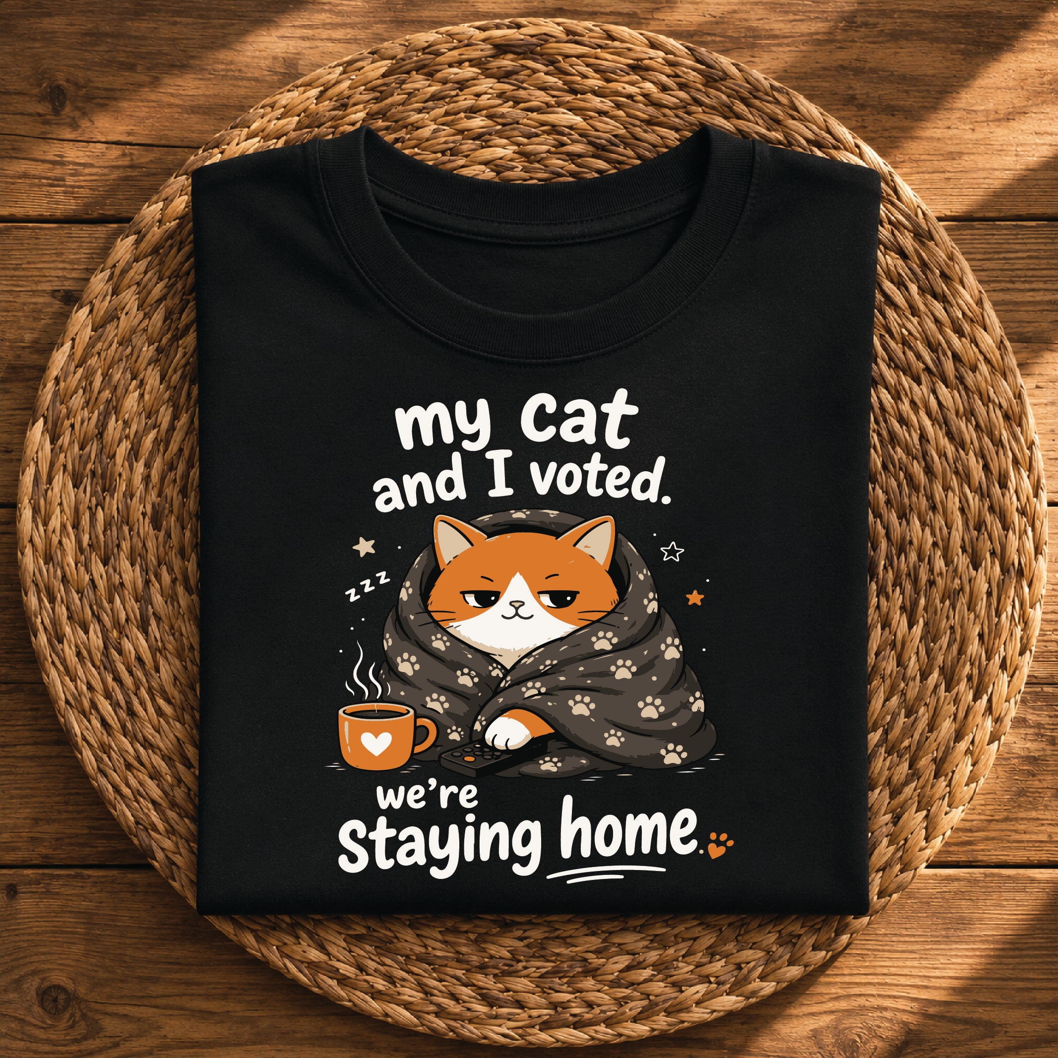 My Cat and I Voted, We’re Staying Home Funny