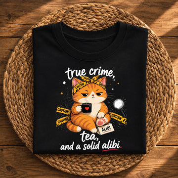 True Crime, Tea & a Solid Alibi Cat