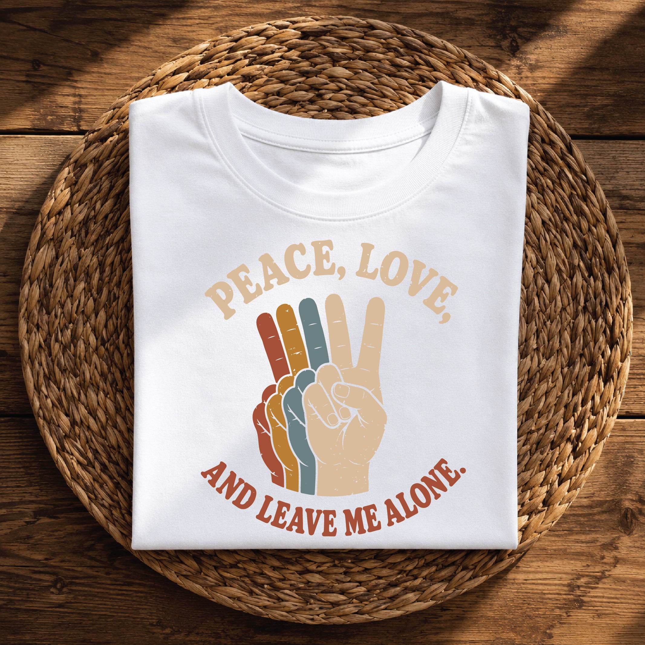 Peace, Love & Leave Me Alone Funny Retro
