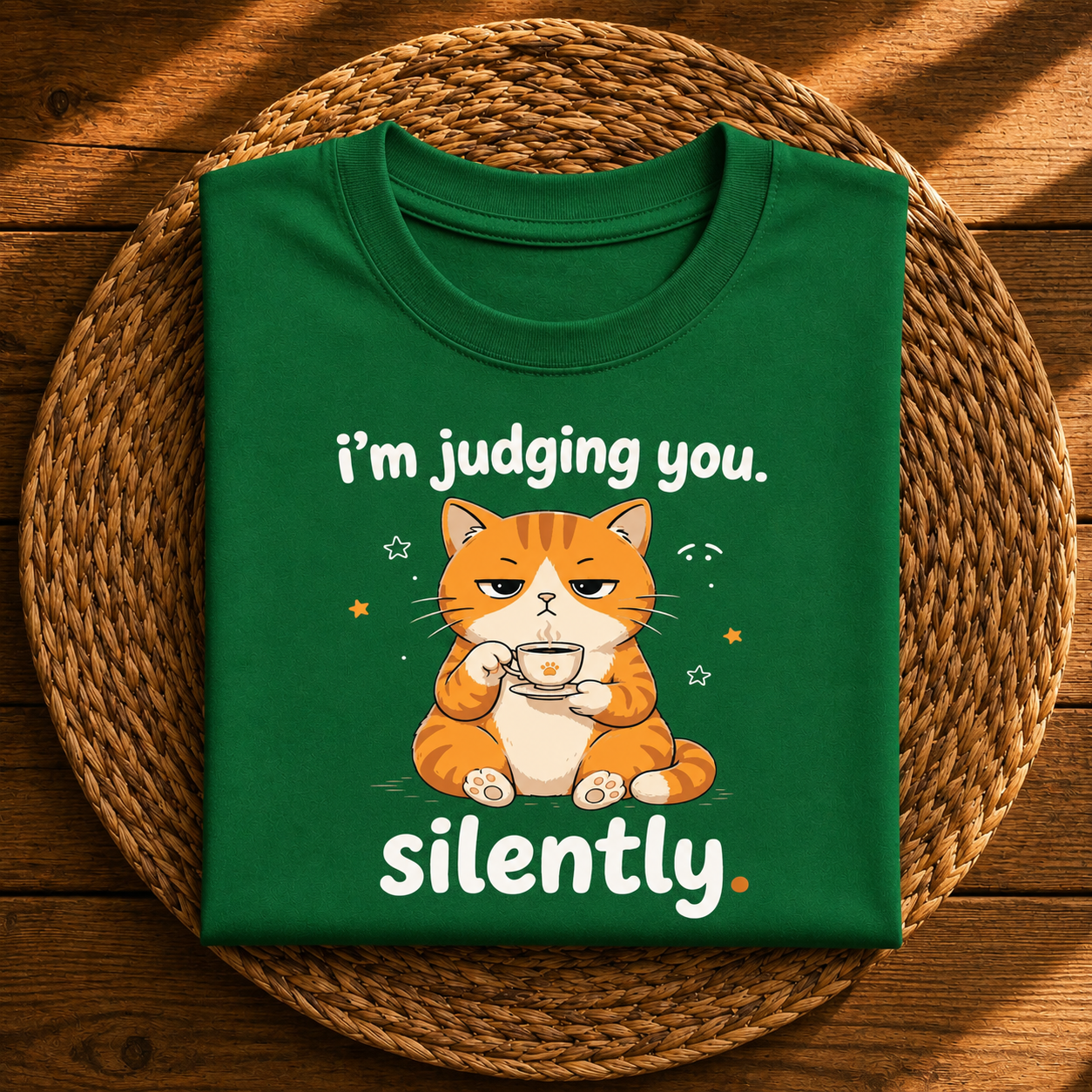 I’m Judging You Silently – Funny Cat
