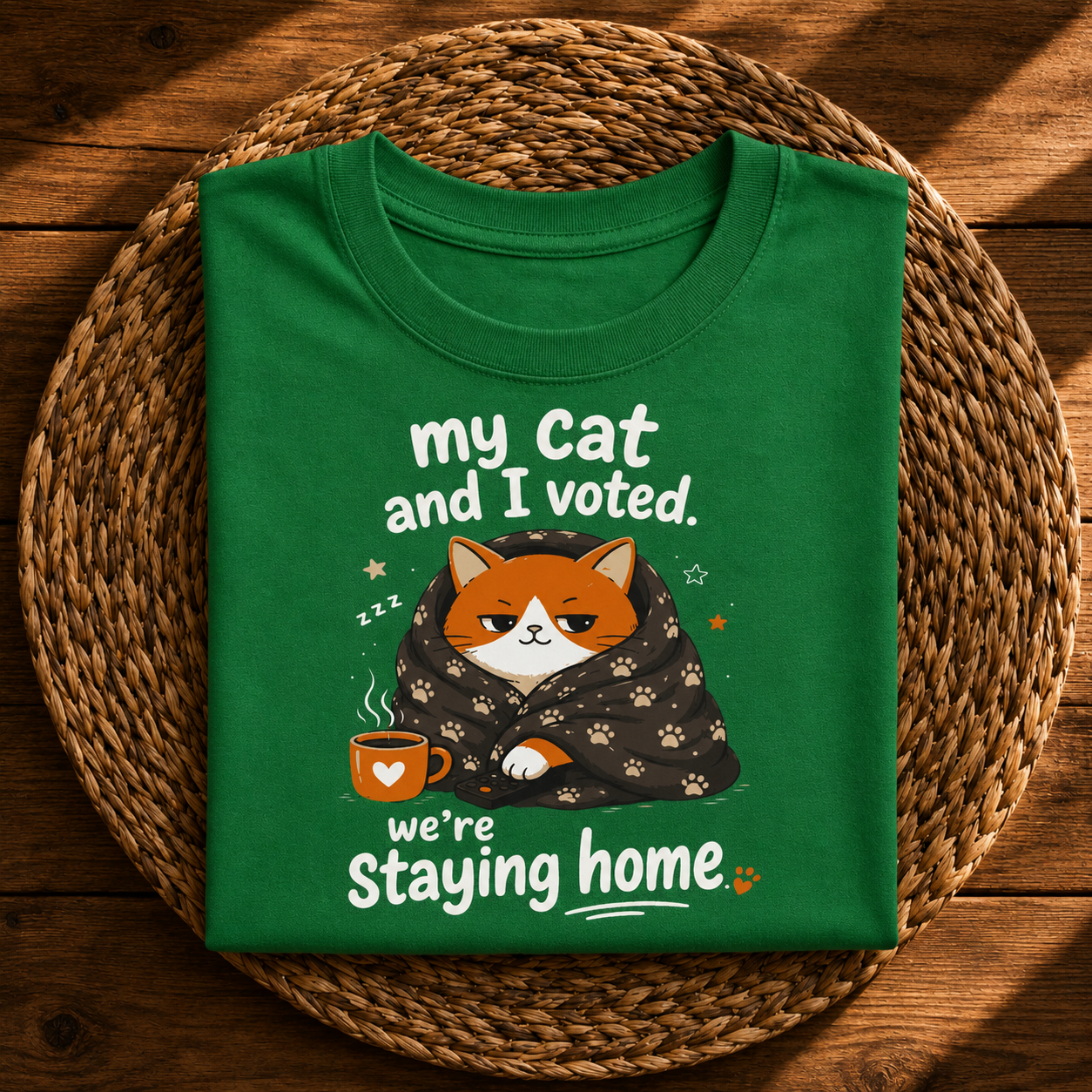 My Cat and I Voted, We’re Staying Home Funny