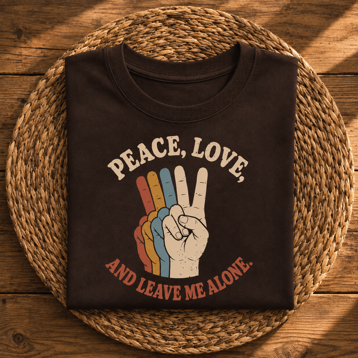 Peace, Love & Leave Me Alone Funny Retro