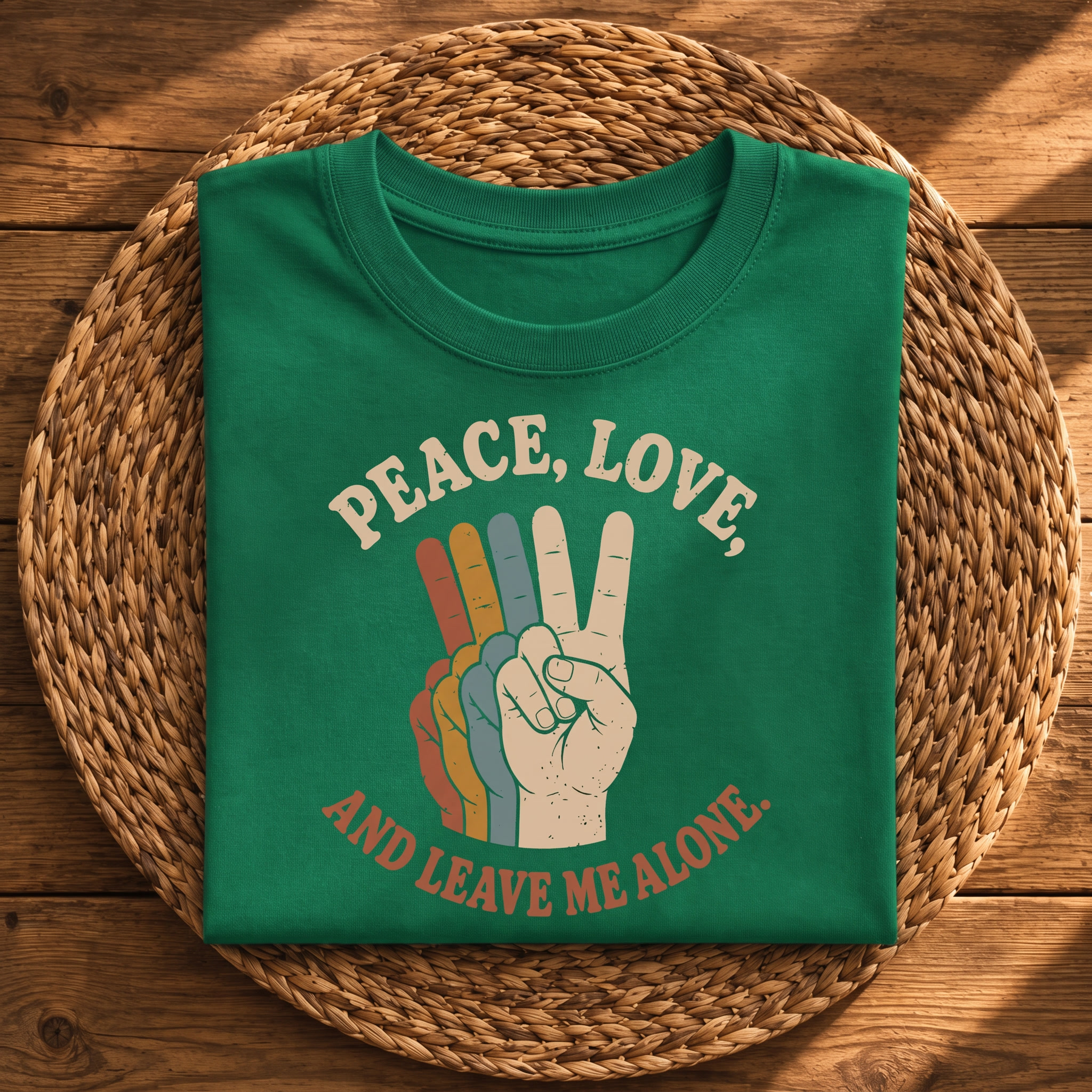 Peace, Love & Leave Me Alone Funny Retro