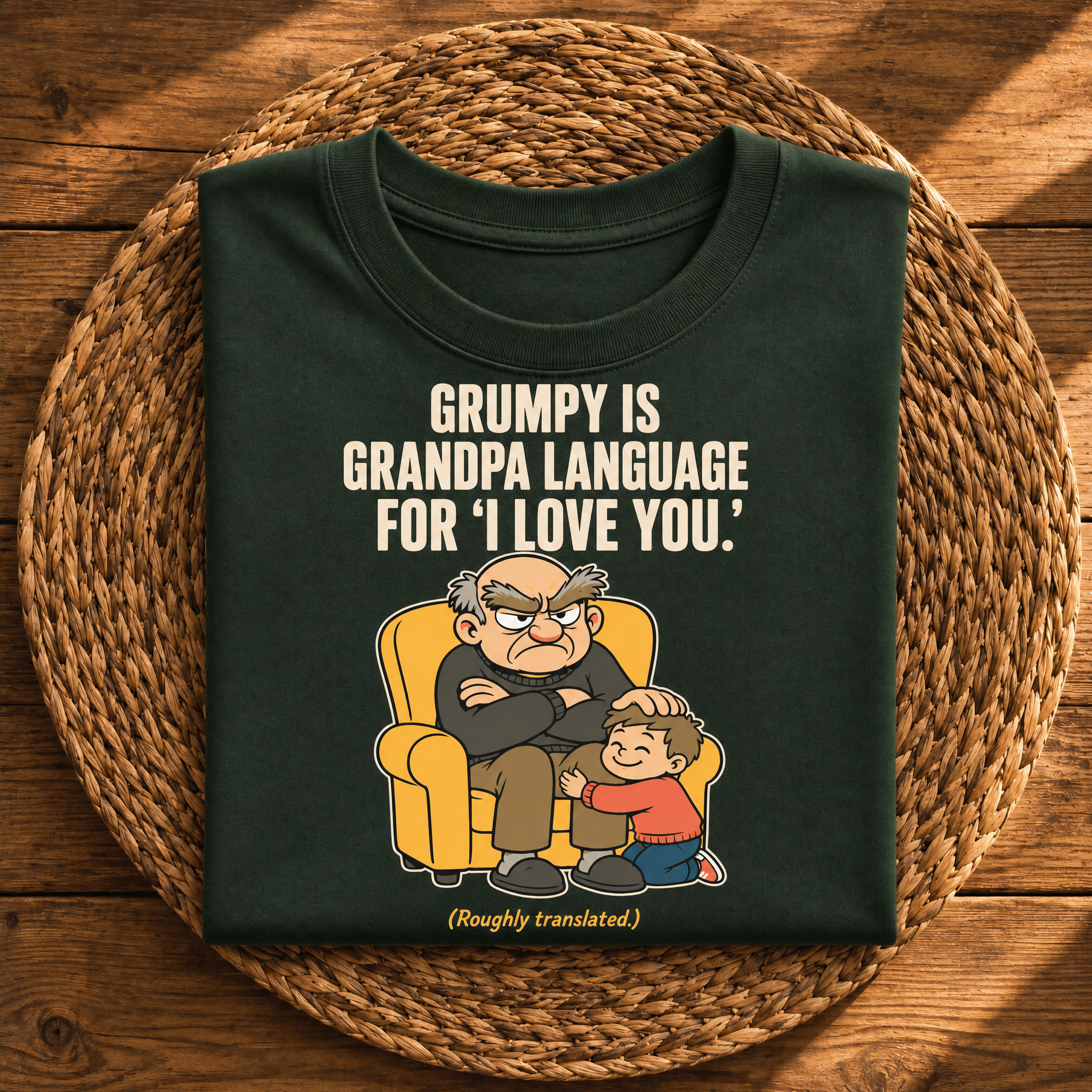 Grumpy Is Grandpa Language for I Love You – Funny Grandpa