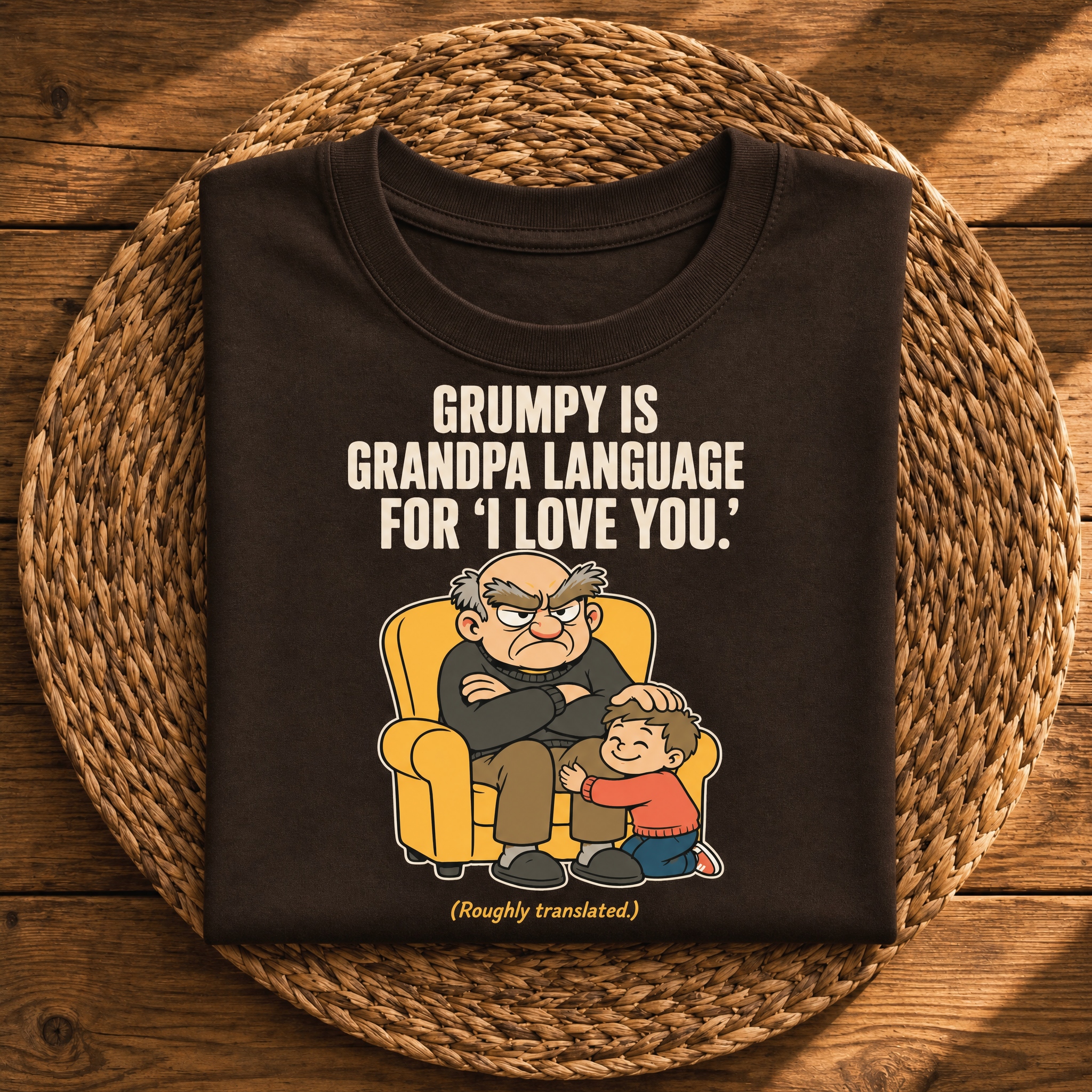 Grumpy Is Grandpa Language for I Love You – Funny Grandpa