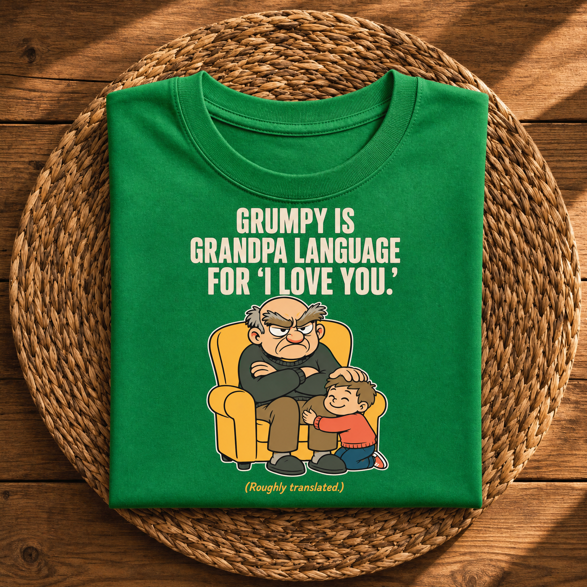 Grumpy Is Grandpa Language for I Love You – Funny Grandpa