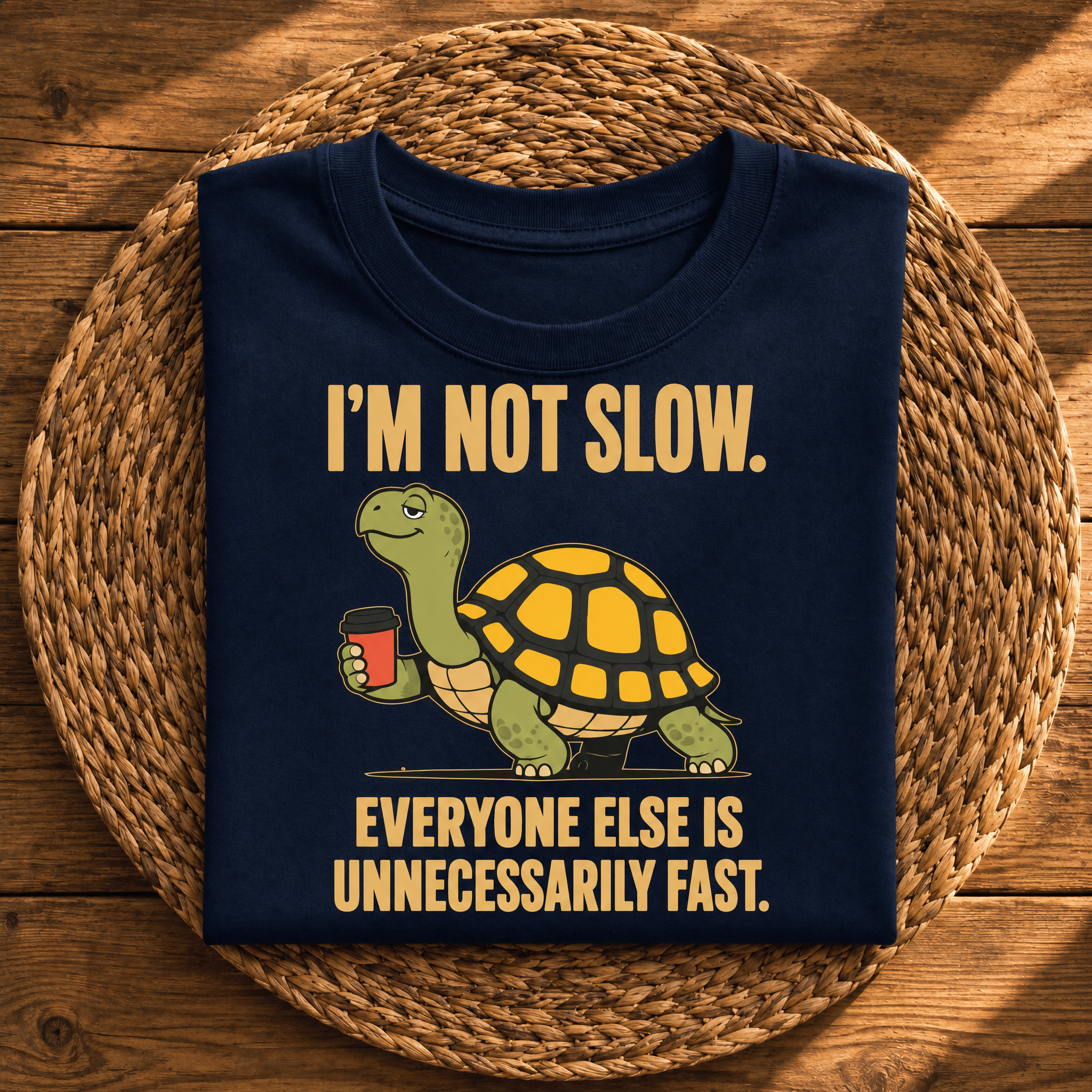 I’m Not Slow, Everyone Else Is Unnecessarily Fast – Funny Turtle