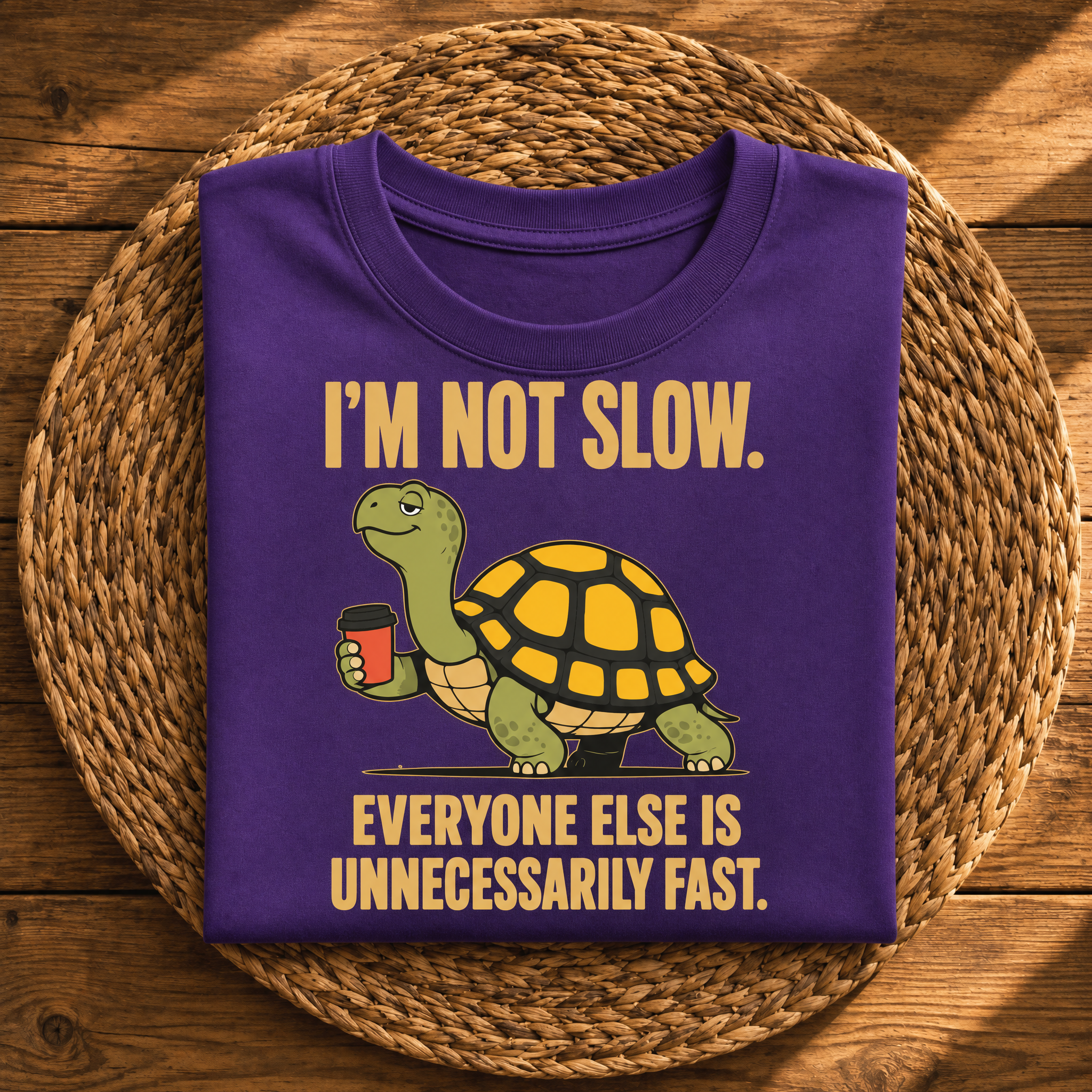 I’m Not Slow, Everyone Else Is Unnecessarily Fast – Funny Turtle