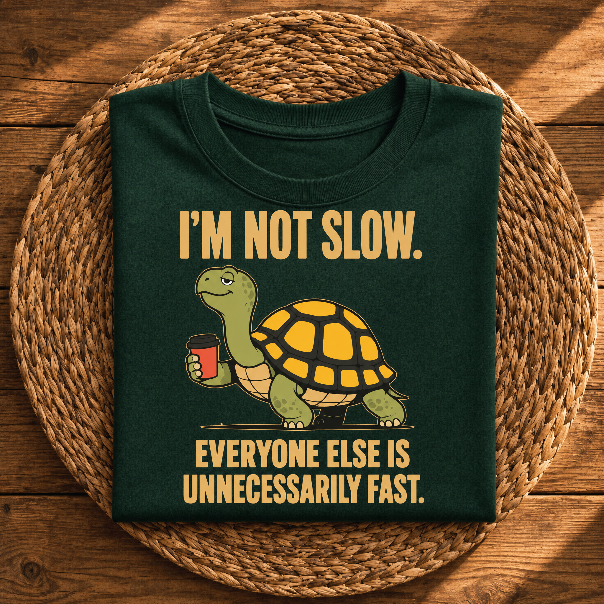 I’m Not Slow, Everyone Else Is Unnecessarily Fast – Funny Turtle