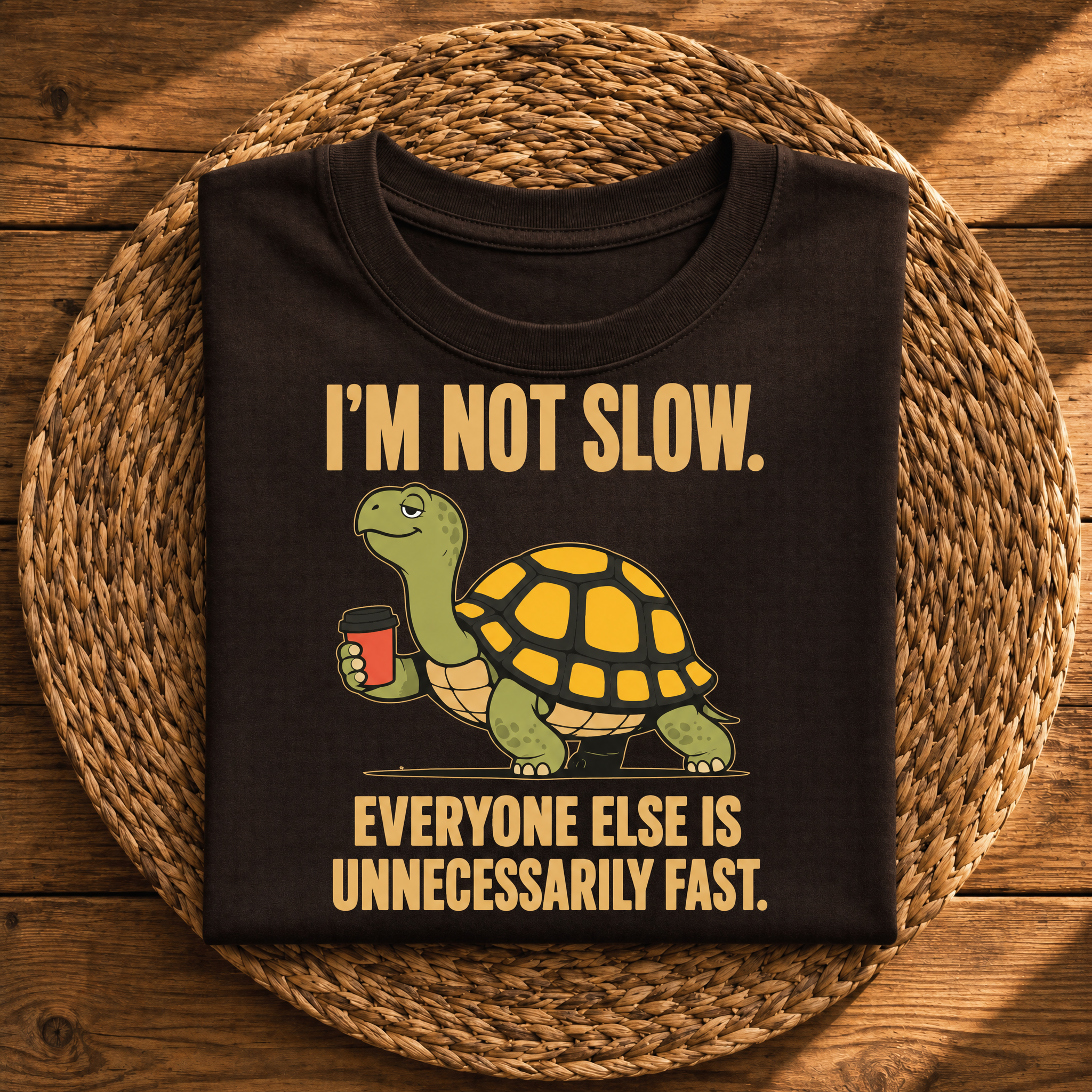 I’m Not Slow, Everyone Else Is Unnecessarily Fast – Funny Turtle
