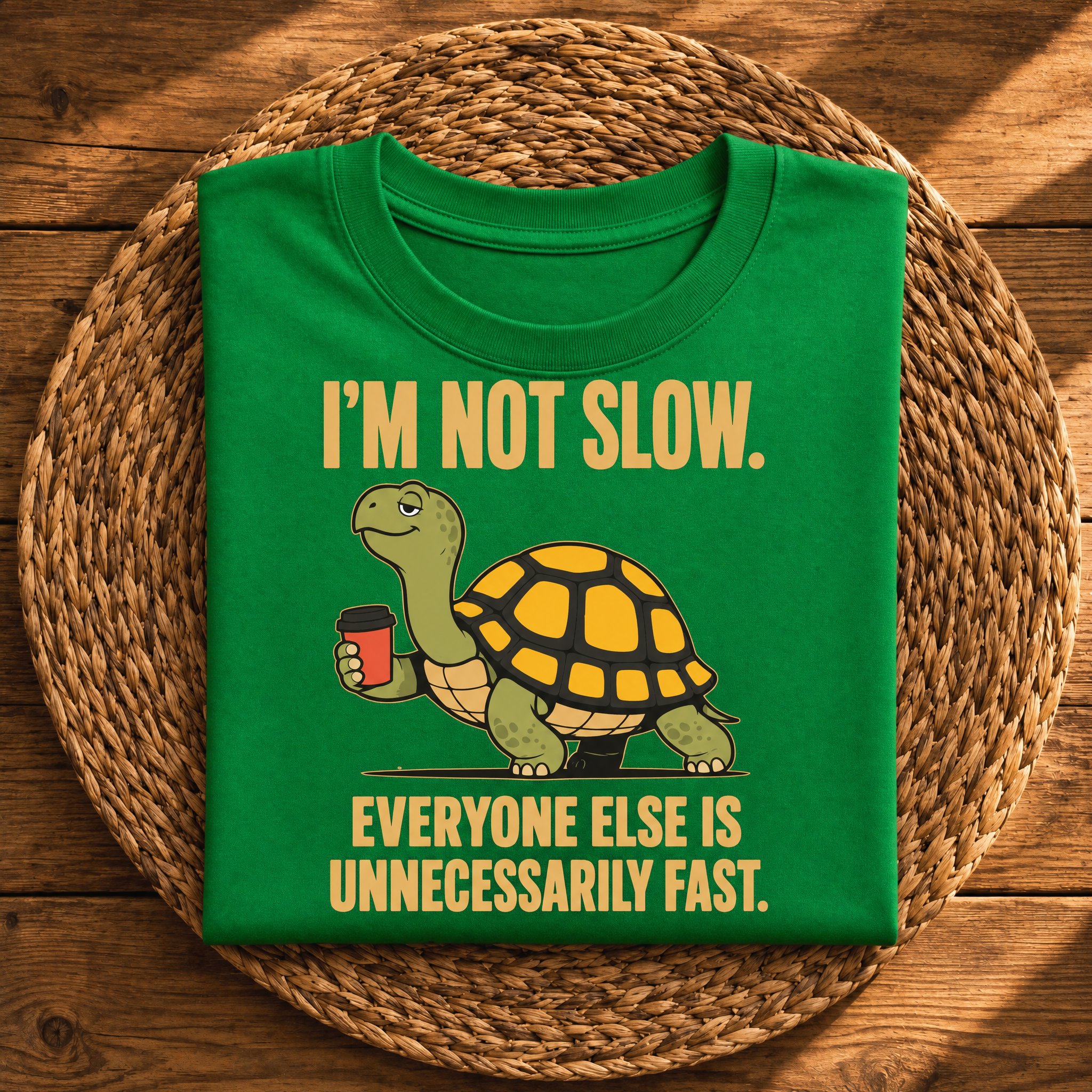 I’m Not Slow, Everyone Else Is Unnecessarily Fast – Funny Turtle