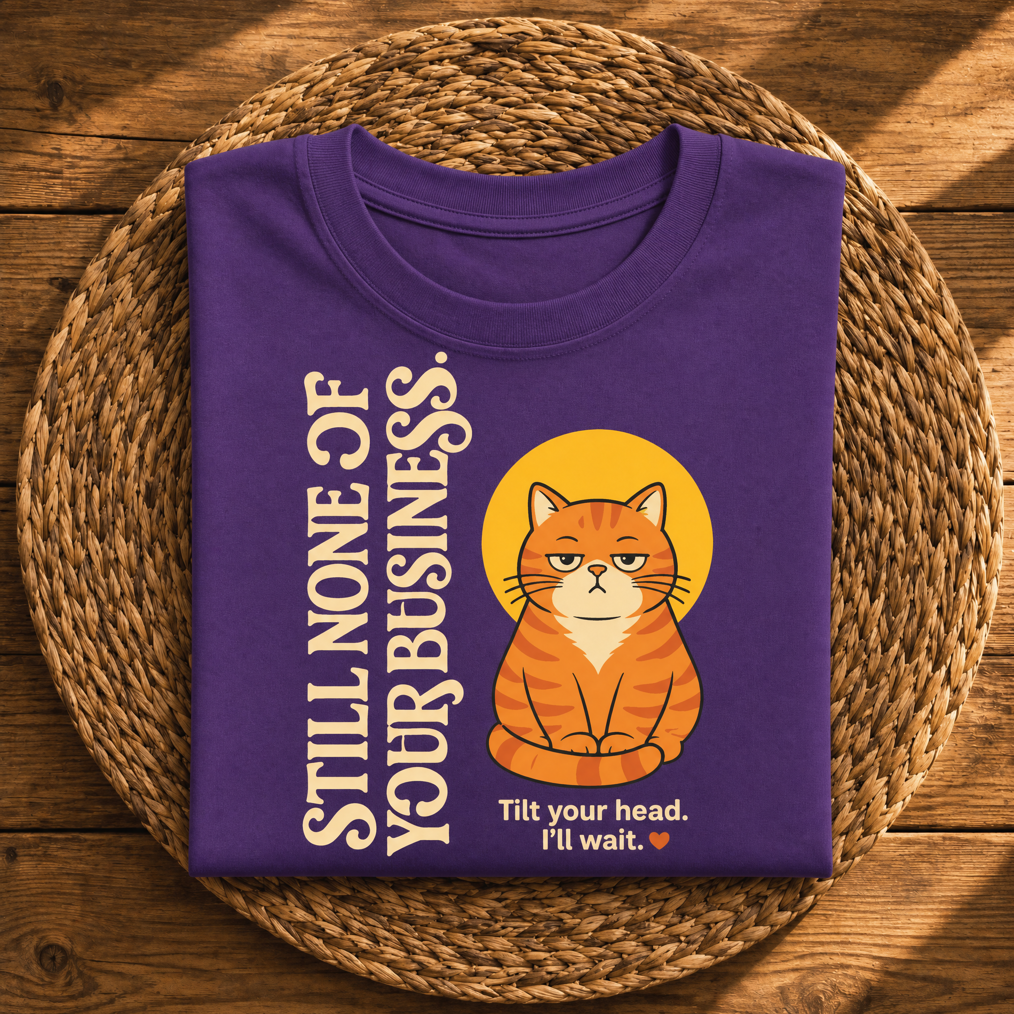 Still None of Your Business – Funny Sarcastic Cat