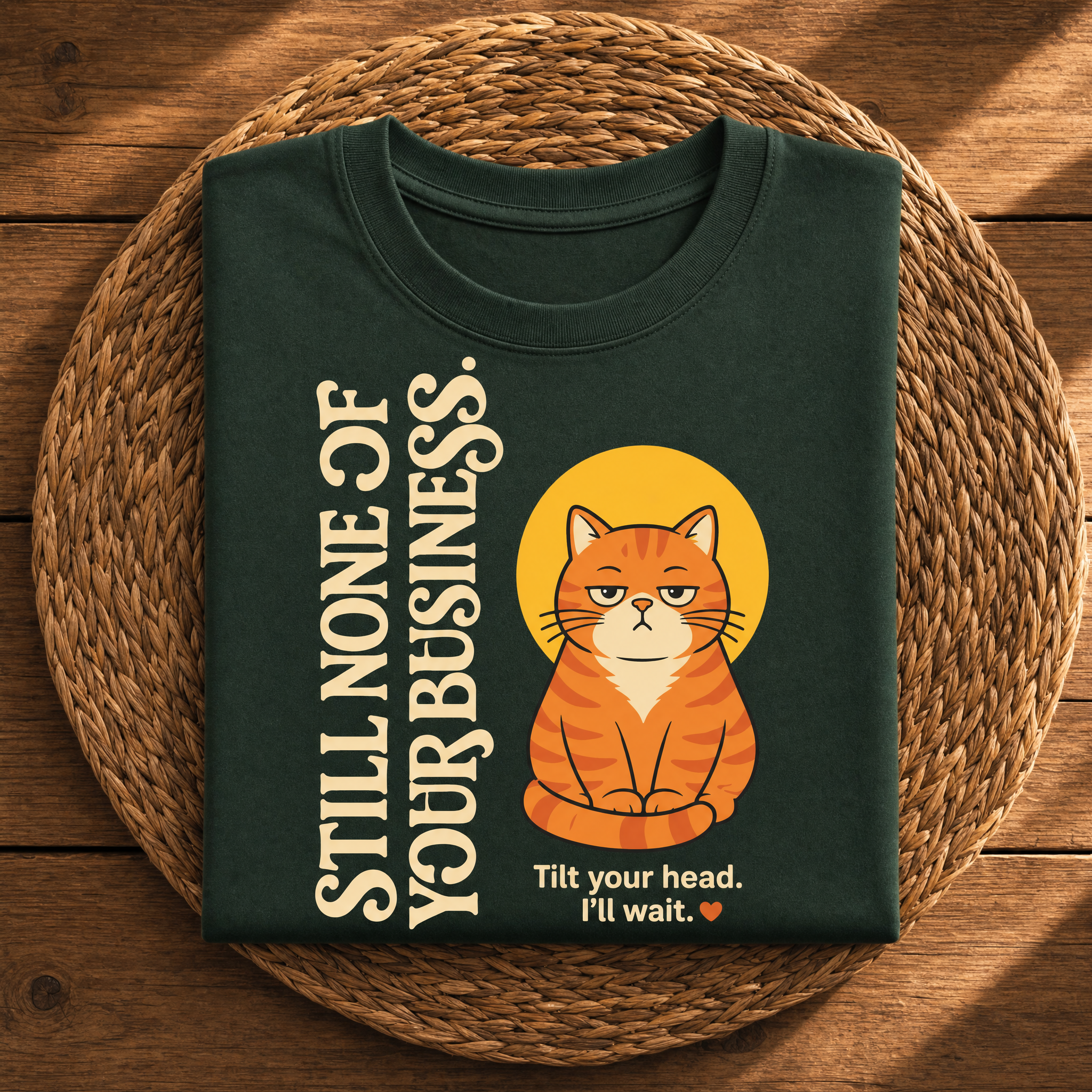 Still None of Your Business – Funny Sarcastic Cat