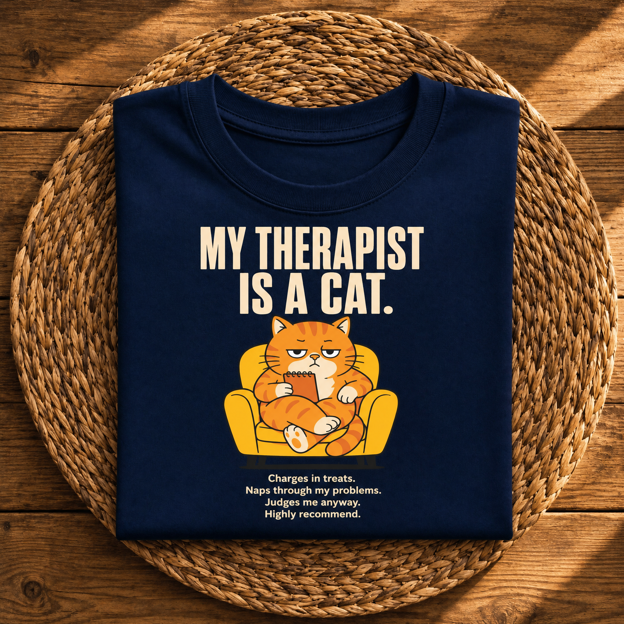 My Therapist Is a Cat – Funny Cat Lover Graphic
