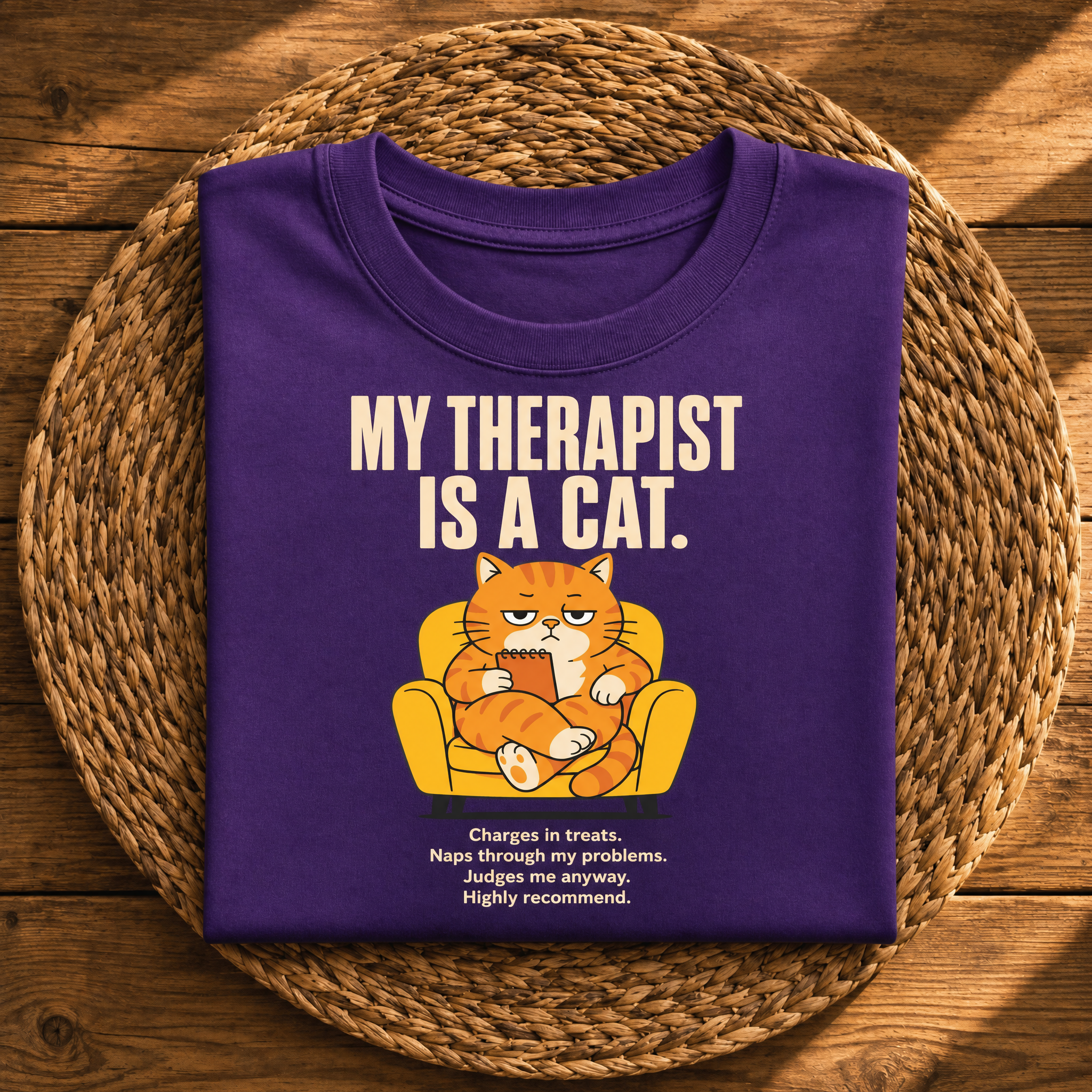 My Therapist Is a Cat – Funny Cat Lover Graphic