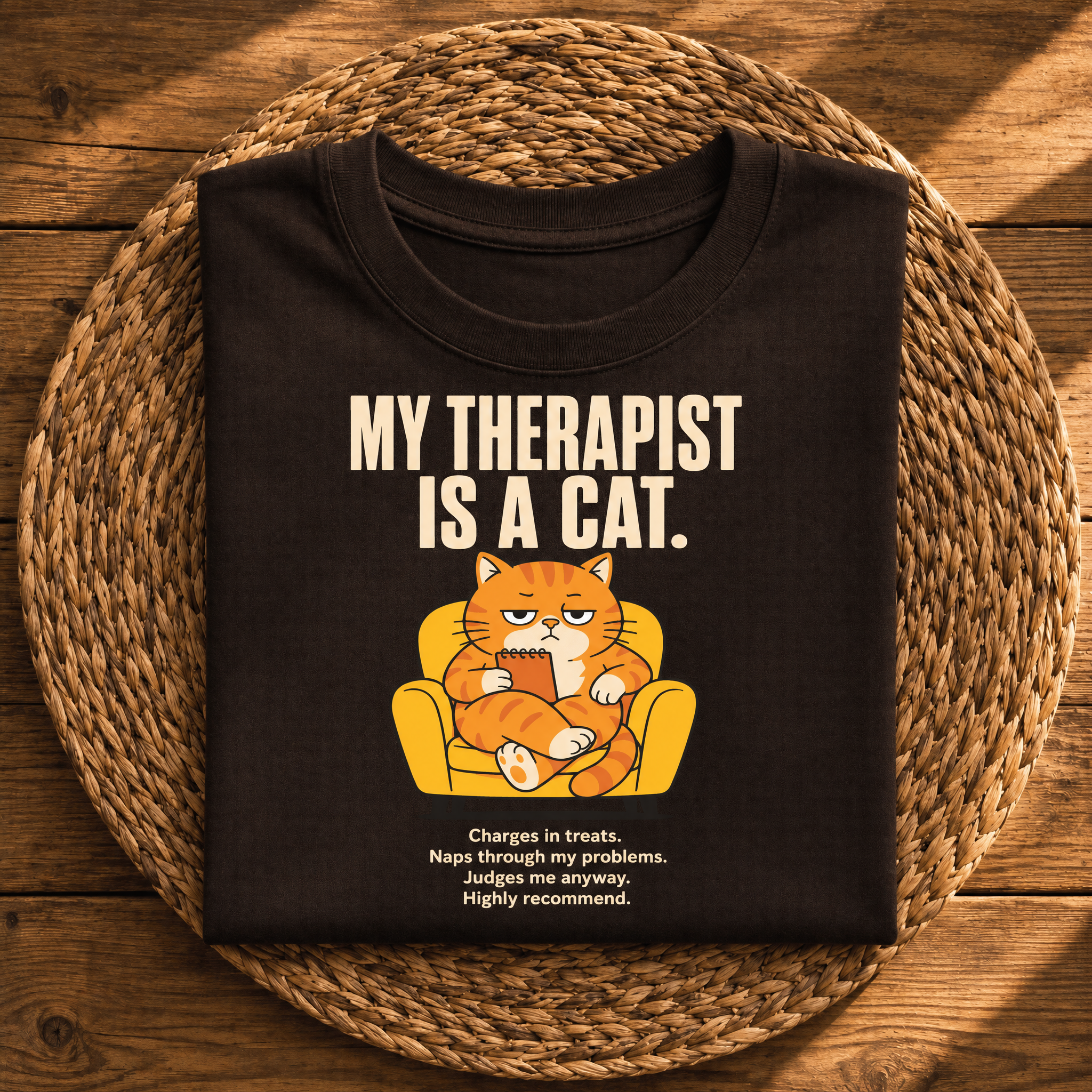 My Therapist Is a Cat – Funny Cat Lover Graphic