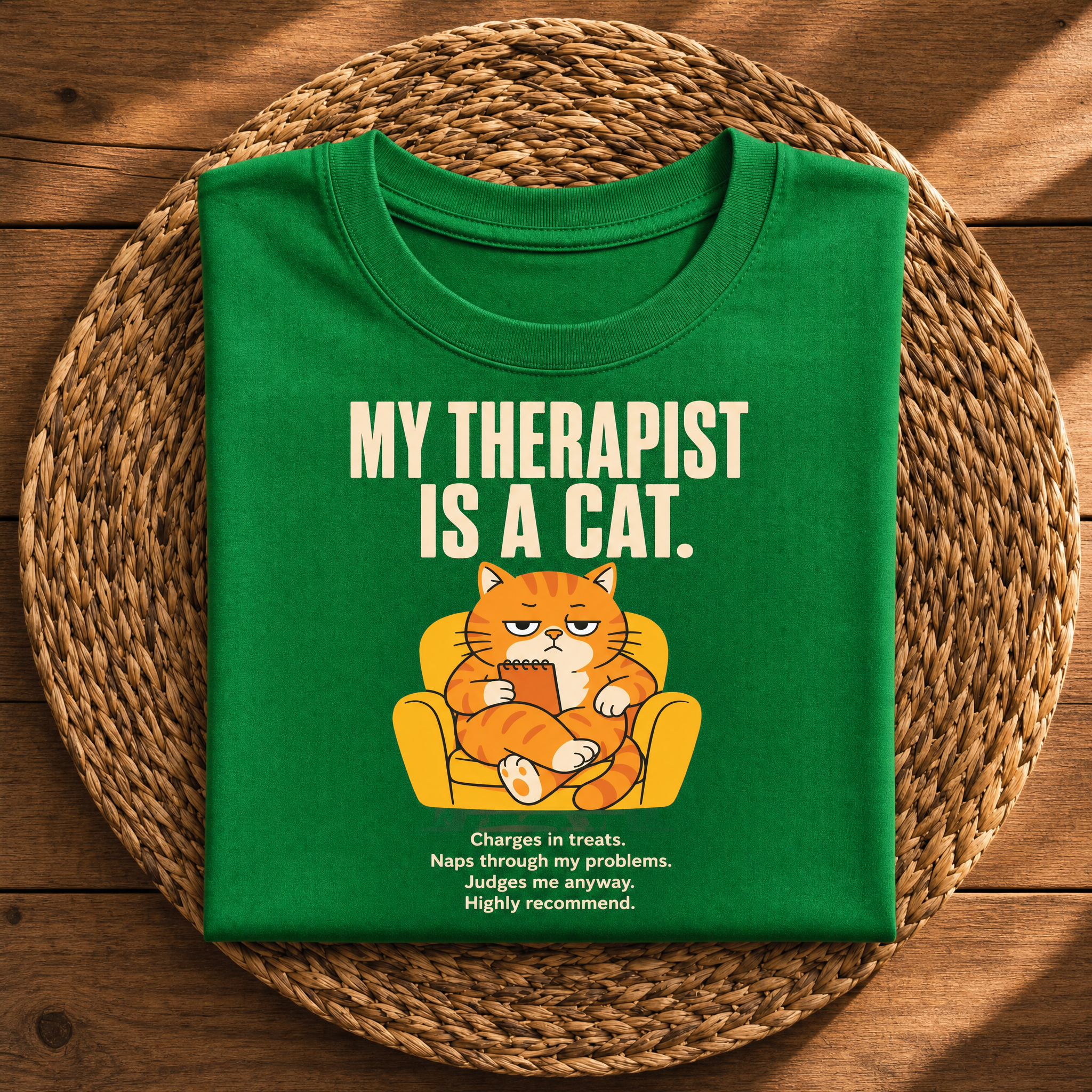 My Therapist Is a Cat – Funny Cat Lover Graphic
