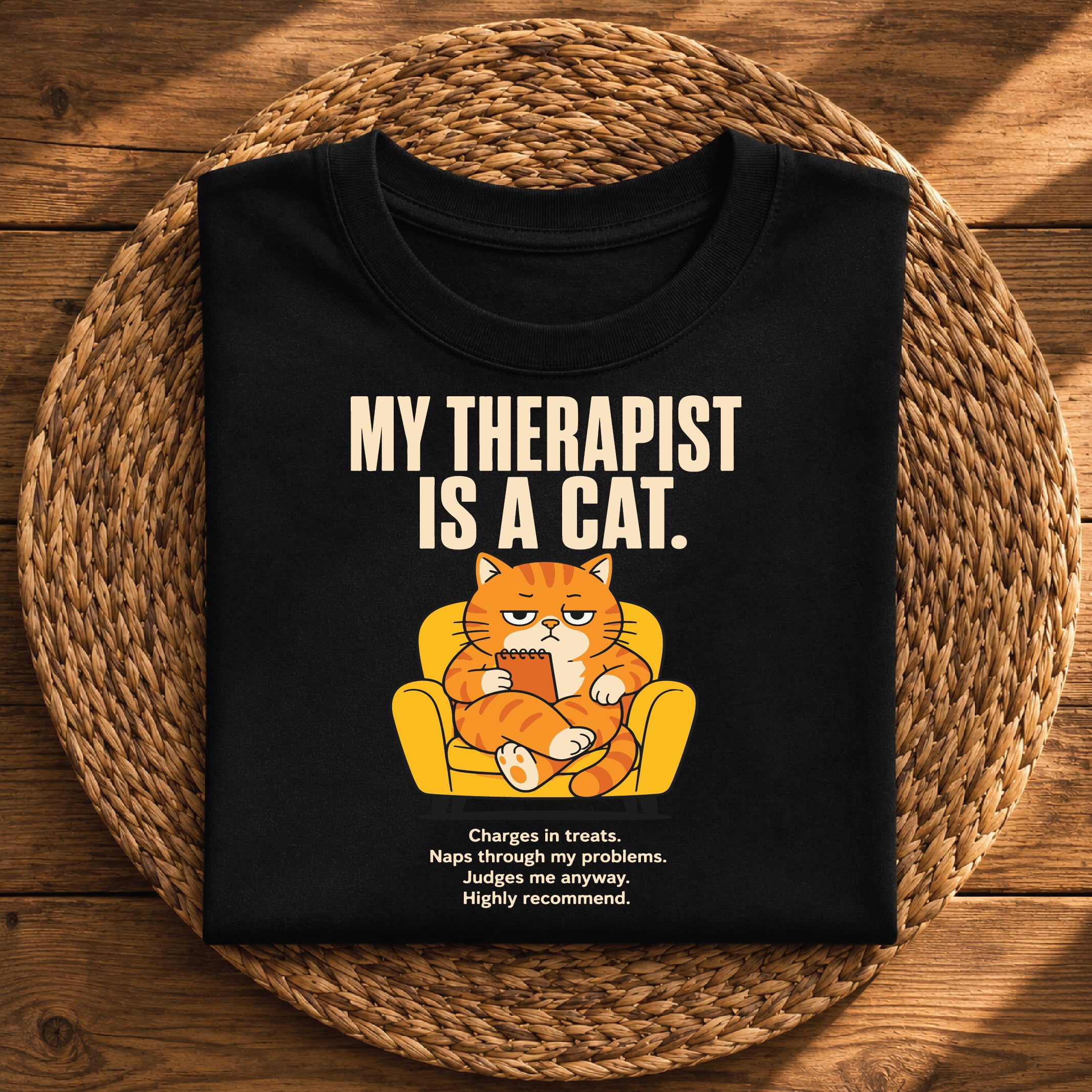 My Therapist Is a Cat – Funny Cat Lover Graphic