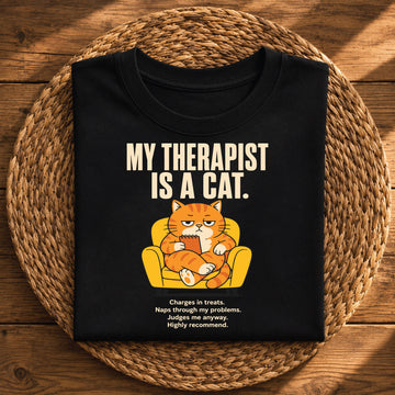 My Therapist Is a Cat – Funny Cat Lover Graphic