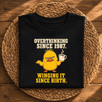 Overthinking Since 1987 Funny Birthday