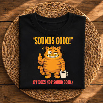 Sounds Good (It Does Not Sound Good) – Funny Sarcastic Cat