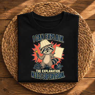 I Can Explain – Funny Raccoon Graphic
