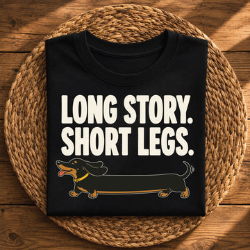 Long Story, Short Legs – Funny Dachshund T-Shirt