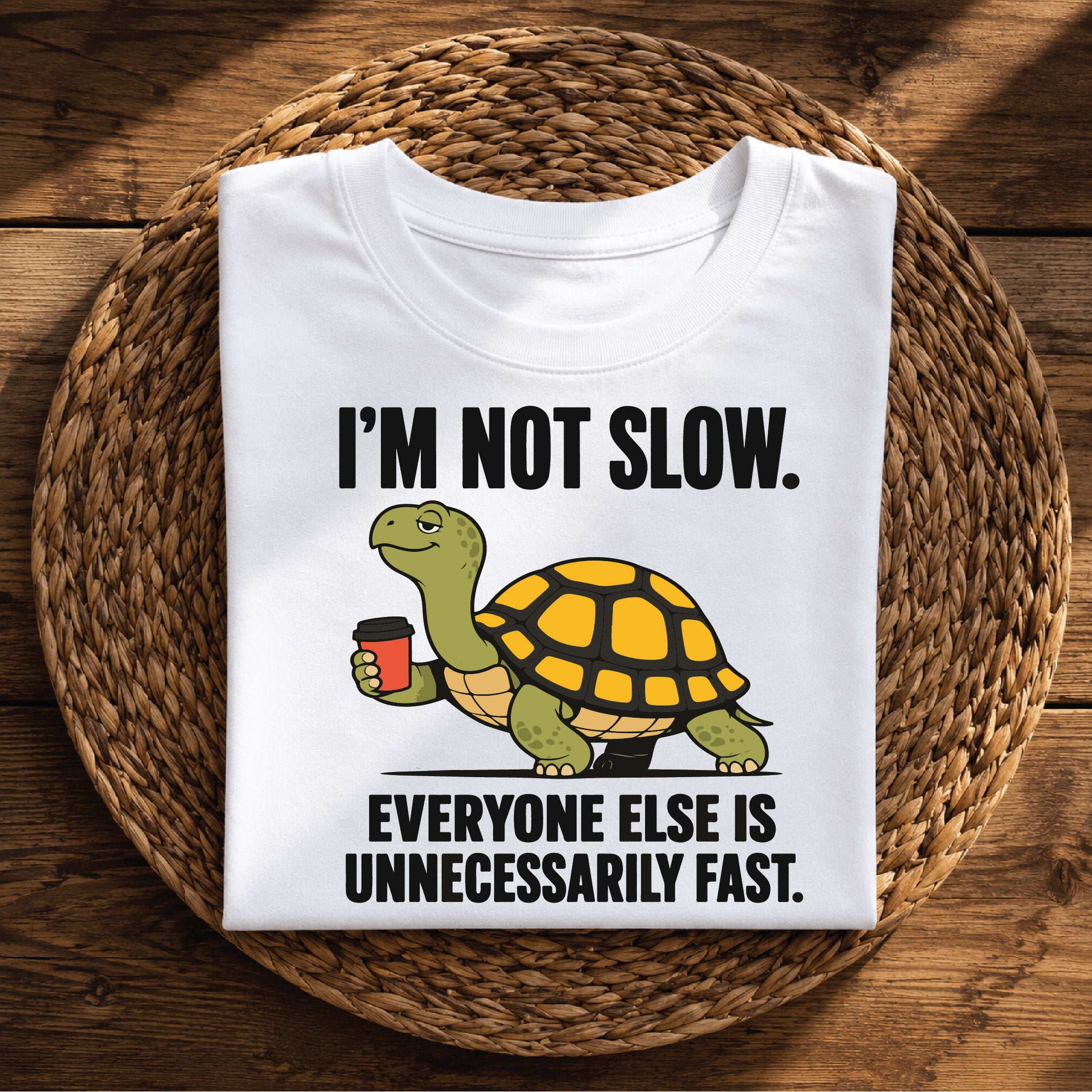 I’m Not Slow, Everyone Else Is Unnecessarily Fast – Funny Turtle