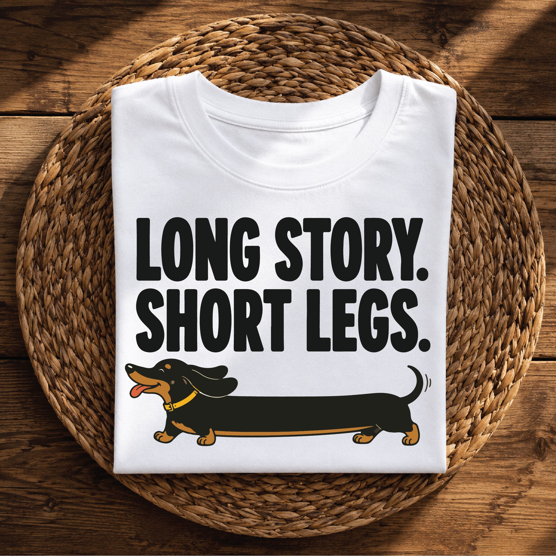 Long Story, Short Legs – Funny Dachshund T-Shirt
