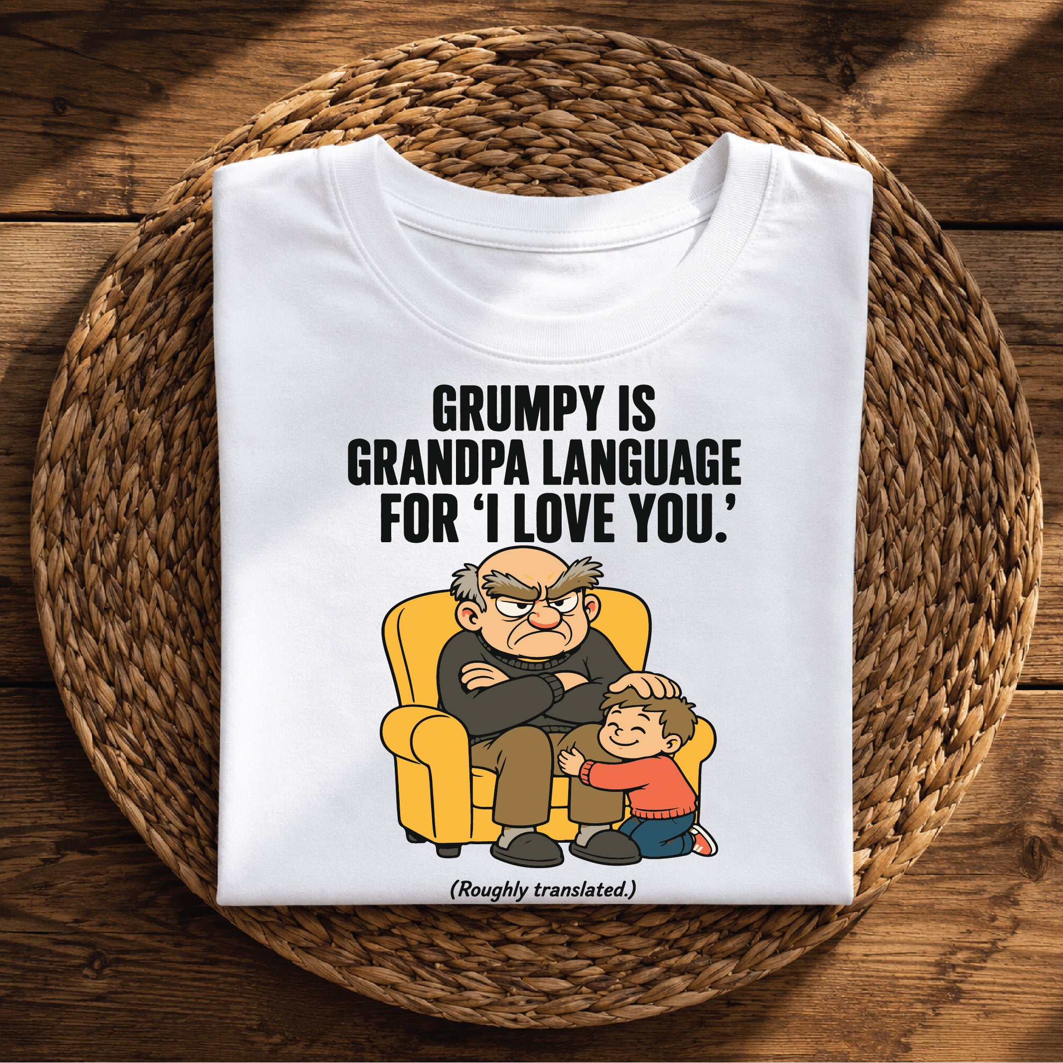 Grumpy Is Grandpa Language for I Love You – Funny Grandpa