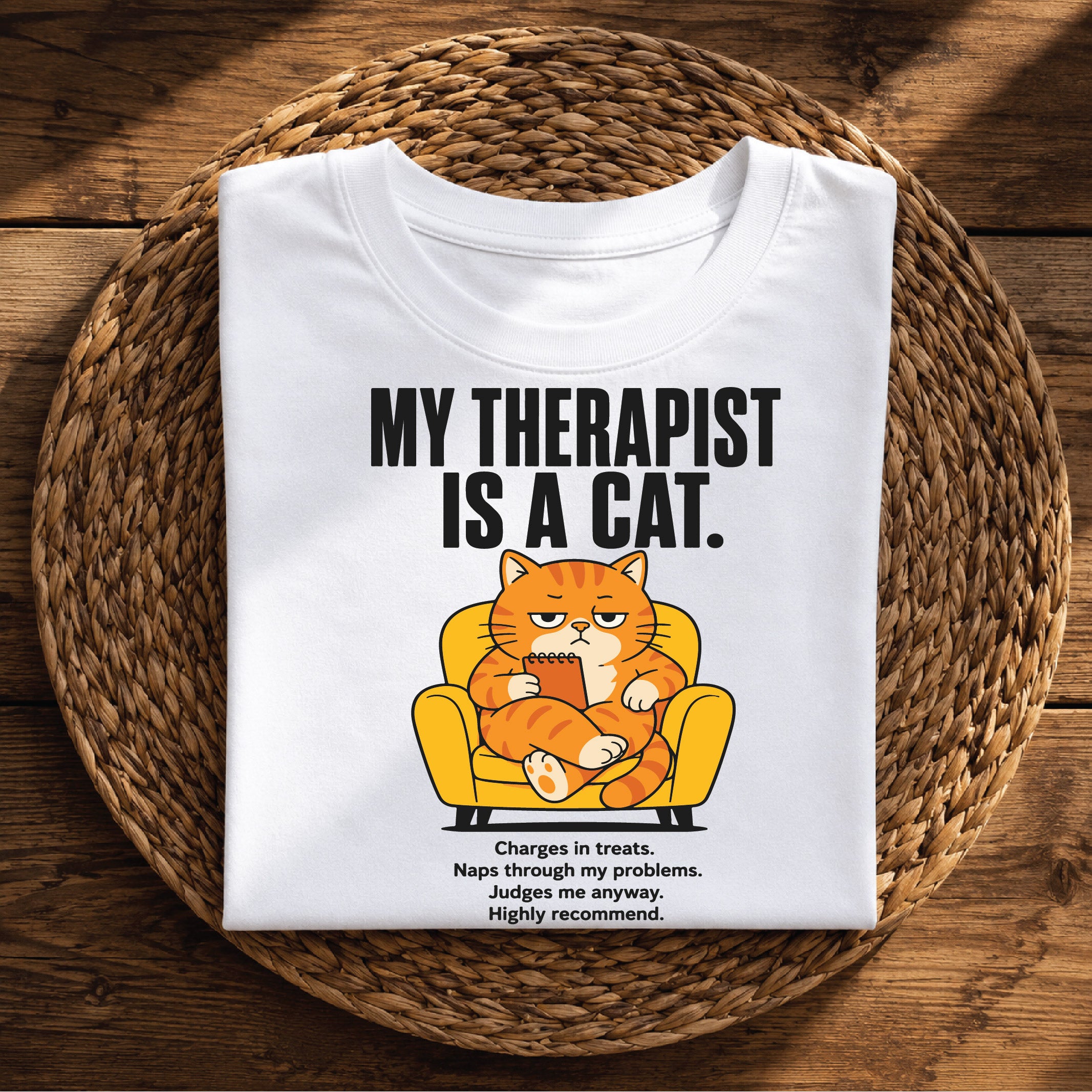 My Therapist Is a Cat – Funny Cat Lover Graphic