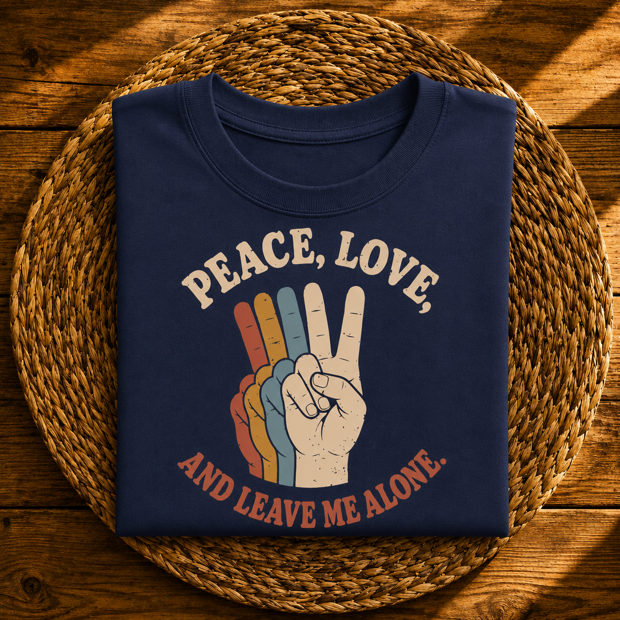 Peace, Love & Leave Me Alone Funny Retro