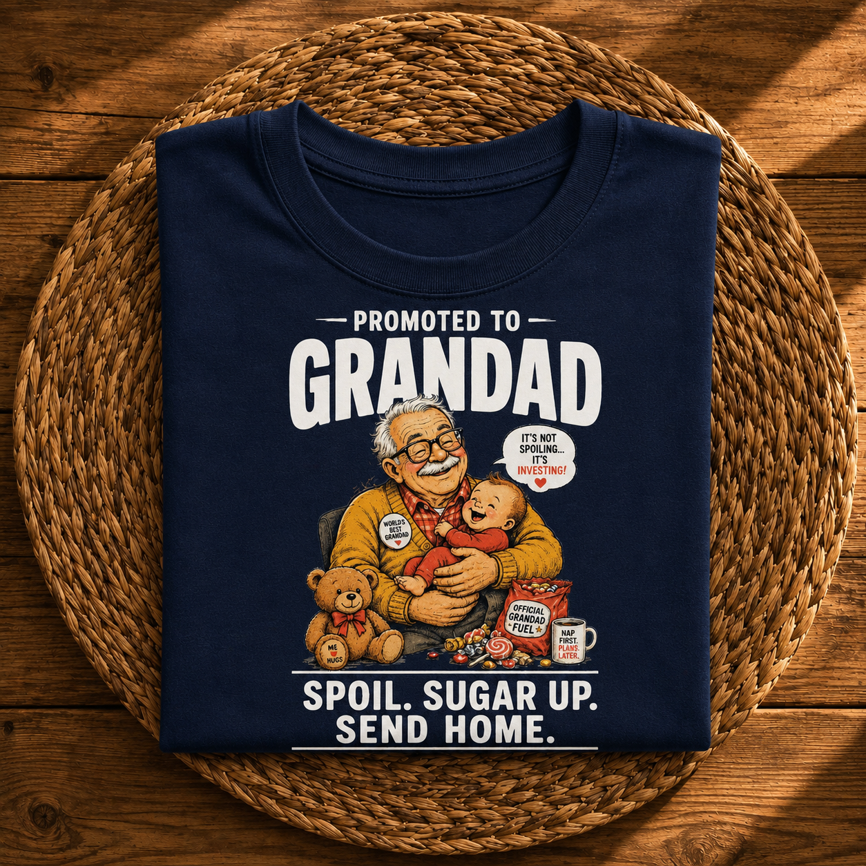 Promoted to Granddad Funny – Spoil, Sugar Up, Send Home