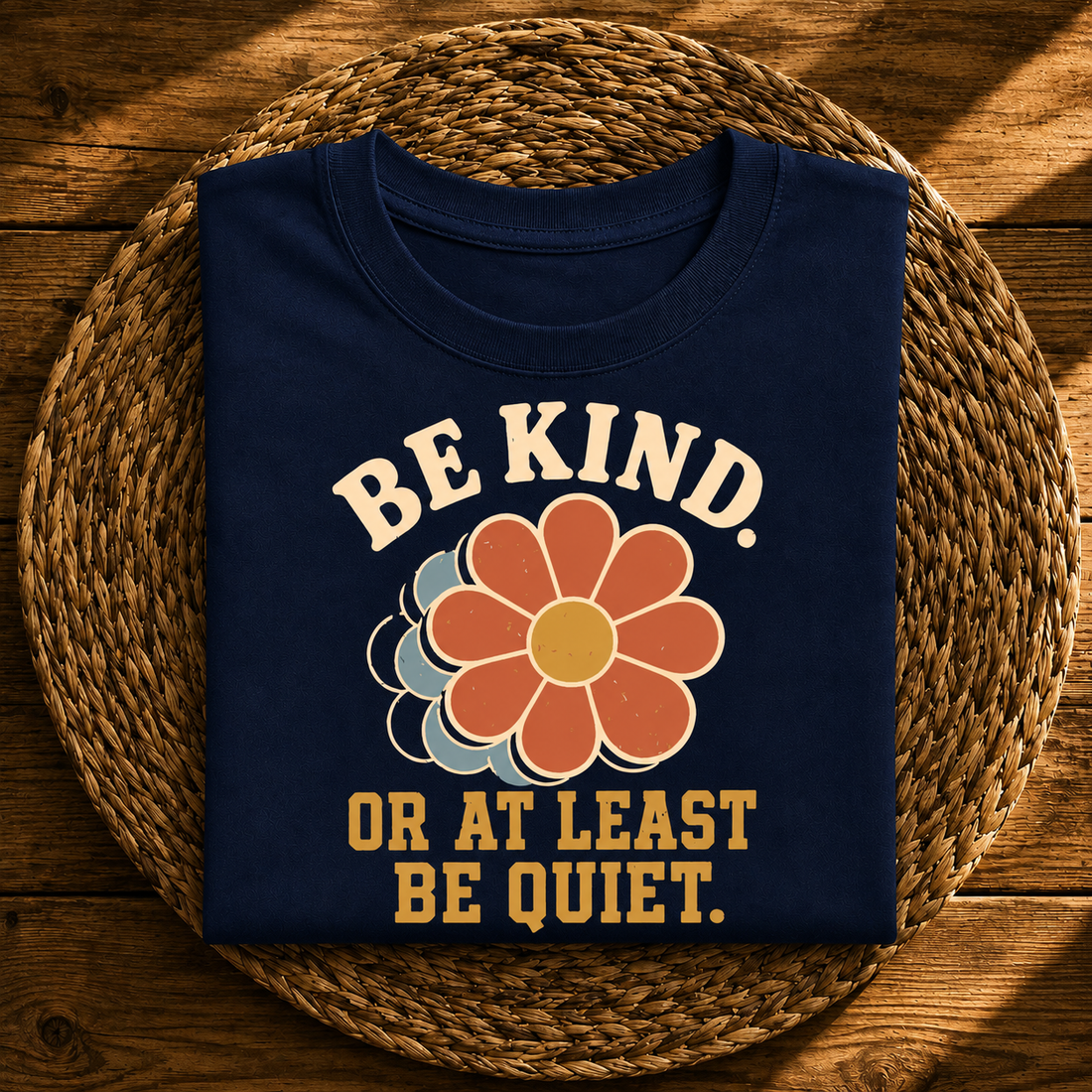 Be Kind or At Least Be Quiet – Retro Flower