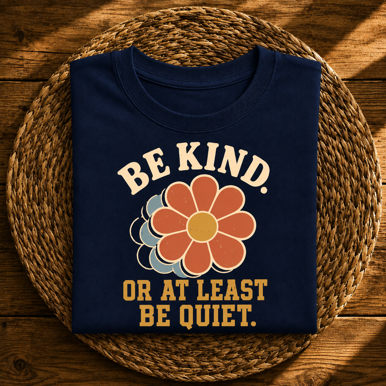 Be Kind or At Least Be Quiet – Retro Flower