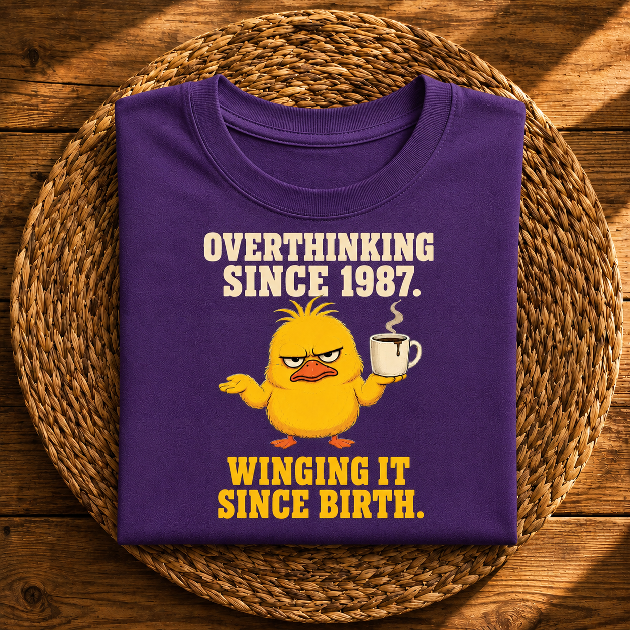 Overthinking Since 1987 Funny Birthday